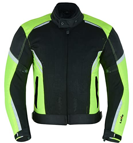 LOVO - Chaqueta Perforada Tricapa de Verano para Moto Unisex - Chaqueta Moto Verano Hombre y Mujer - Protección y Ventilación para Días Cálidos - Chaquetas de Verano Moto de Alta Protección