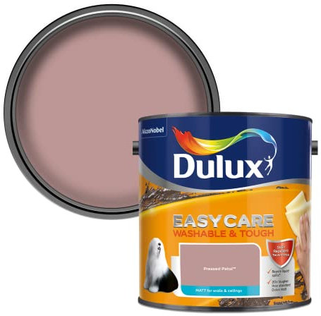 Dulux Easycare Washable & Tough Matt Emulsion Paint - Pressed Petal - 2.5L