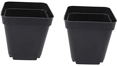 Yardwe Mini-blumentopfvase 50 Stück Pflanzentöpfe Schwarze Farbe Pflanzgefäß Für Kakteen