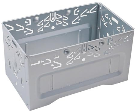 Tiardey Stereo Universale per Auto Doppio DIN con Gabbia in Metallo per autoradio con Telaio per Dispositivo Video di Navigazione GPS per Lettore Dvd per Auto