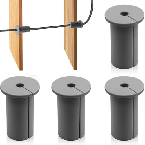 4Pcs Cable Grommet Routing Kit for Starlink, Wall Grommets for Cables, Wall Cable Through Wall Hole Cover Compatible with Starlink Mount for Protecting Cords, Cable Through Bushings for 1 Wall Hole