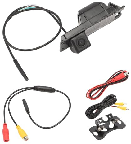 Taesayl 1280x720p Cámara Marcha Atrás para Opel Astra H/Zafira B/Corsa D/Vectra C/Insignia, 170° Cámara Visión Trasera Cámara Asistencia Estacionamiento Manual de Instrucciones Incluido