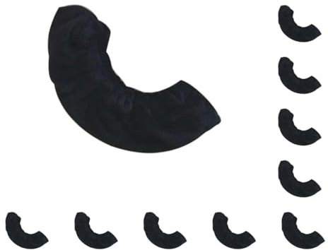 Mealoodiousmusea 10 Set 2 Stück Schlittschuh-Überzüge, Rollschuhe, Schutz, Unisex, tragbar, für drinnen und draußen, Eiskunstlaufschutz für Damen und Herren, Schwarz