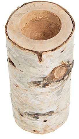 ULDIGI Holzkerzenhalter Moderner Tischkerzenhalter Tischdekoration Für Wohnzimmer Handgeschnitten Aus Naturholz