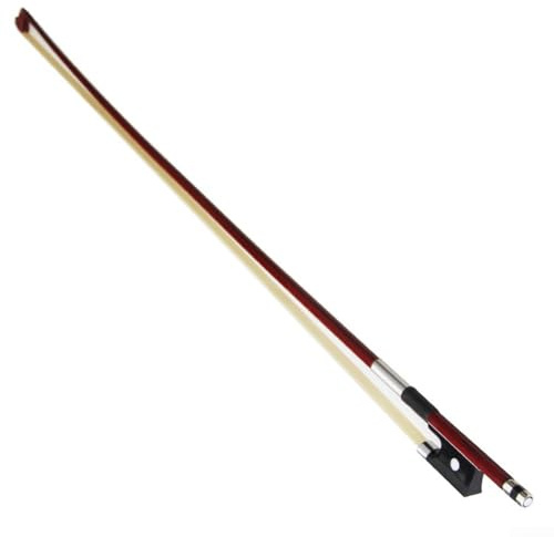 Gdfnmogo Violinbogen gut ausbalanciert Rippenspitze Kohlefaser rund Ebenholz Frosch AAA Mongolei Pferdehaar (1/4)