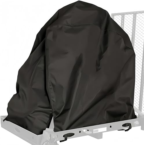 Wheelchair Transport Cover, Waterproof Electric Power Wheelchair Accessories Cover, Lightweight Foldable Mobility Scooter Outdoor Covers with Adjustable Snap Buckle & S-hook Straps