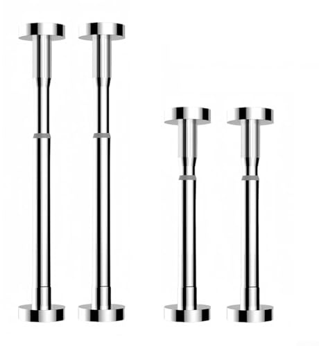 Teleskop-Stützstange, verstellbares Stützsystem, verstellbare Stützstange, 30–50 cm/50–80 cm, Schrank-Hebebügel, für Waschbeckenschrank, Sofa (50–80 cm weiß), 2 Stück
