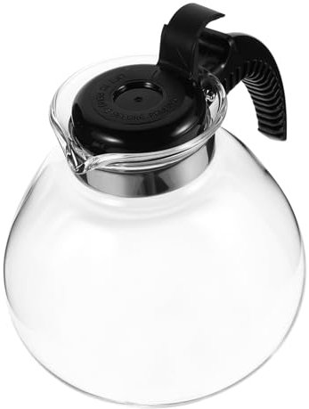 SHOWERORO Coffee Pot Glass Stovetop Tea Kettle Safe Handle for Fast Boiling for Kitchen and Office Use