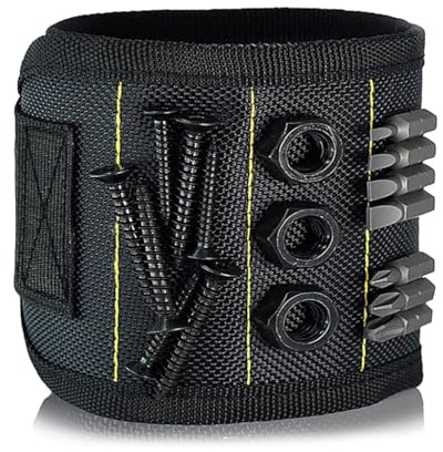 xbiez Magnetisches Armband mit starken Magneten hält Schrauben, Bohrer, Handgelenk, Gadget, Elektriker, Werkzeughalter, Gürtel
