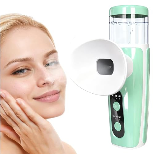 Eye Steamer for Dry Eyes Relief, Portable Face Steamer, Rechargeable Handheld Steam Therapy Wand, Nano Eye Mist Sprayer with Cold & Hot Compress Modes, Eye Relief Machine for Soothing