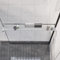 LLEZKBR Hogar y jardín, accesorios de baño, estante de ducha para pared de ducha a ras de suelo, cromado, 90 cm, aluminio