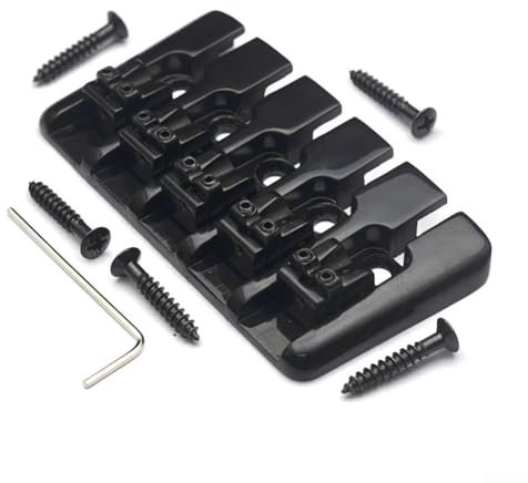 Sella in ottone robusto per il tuo sistema tremolo per la configurazione del basso elettrico (nero)
