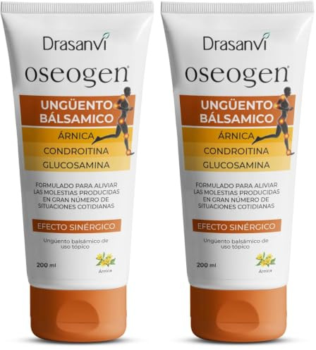 Drasanvi OSEOGEN Ungüento Balsámico | Glucosamina, Condroitina, MSM, Ärnica, Consuelda, Harpagofito, Capsicum y Clavo| Alivio de Molestias Cotidianas Musculares o Inflamatorias| Uso Tópico | 200 ml