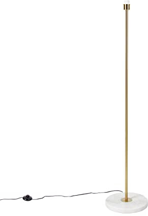 Qazqa Modern Stehleuchte, Stehlampe - Kaso - Gold, max. 60W, Geeignet für LED, 141.5cm, Ideal als Flur, Küche lampe, Schlafzimmerlampe und Wohnzimmerlampe