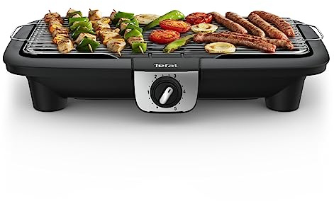 Tefal Easy Grill XXL Barbecue Elettrico, Metallo, Nero