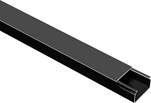 CILSON Kabelkanal, 40x25 mm, Schwarz, selbstklebend | PVC, UV-beständig, Innen & Außen, Made in Germany