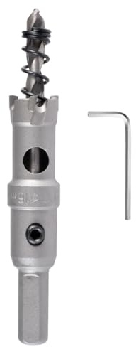 KATUR broca de metal duro 16mm, broca de carburo de tungsteno, corta agujeros de grado industrial para acero inoxidable, metal, hierro, aleación, cobre, madera, plásticos