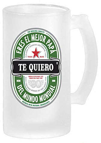 Los Eventos de la Tata. Jarra de Cerveza Regalo para Padre (Mejor Papá del Mundo)