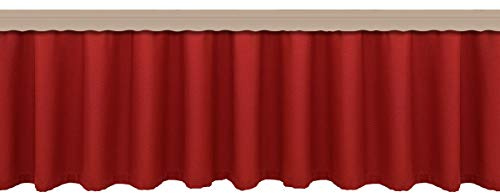 artex deko Landhaus-Querbehang Fanni rot mit Reihband Kollektion Fanni 40 x 200 cm für den gemütlich-rustikalen Landhaus-Stil