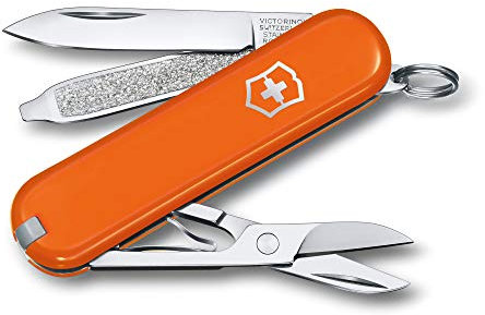 Victorinox, Classic SD, Swiss Army Pocket Knife, Small, Multi Tool, Camping, 7 Functions, Blade, small, Nail file, Screwdriver 2.5 mm