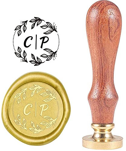 craspire Personalisierte Wachssiegelstempel Personalisiertes Logo Design Benutzerdefinierte Siegellackstempel Vintage Messing Kupfer Siegelstempel Mit Holzgriff Für Hochzeitseinladungsgeschenk (41)