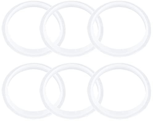 VEGCOO 6 Pcs O Rings Bath Plug Seal Ring, Silicone Seal Ring for Pop Up Basin Bathroom Kitchen, Waste Seal Spare Seal Lip Basin Plug O Ring (38mm)