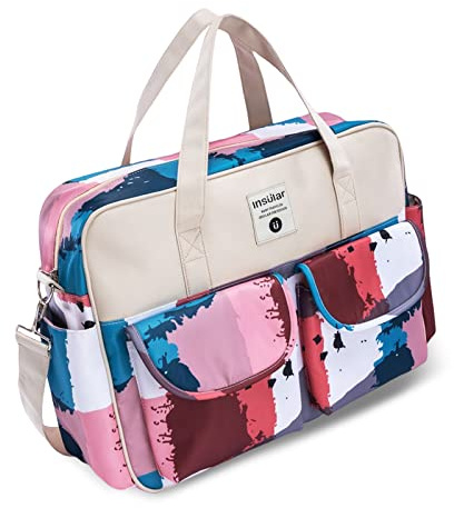 SONARIN Grosse Kapazität Baby Wickeltasche,Multifunktionale Wasserdicht Reise Wickeltasche Umhängetasche Tragetasche Henkeltaschen Babytasche mit Schultergurte & Wickelunterlage