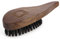 REMOS Natur Haarbürste aus 100% Wildschweinborste ergonomisch aus Nussbaumholz