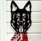 German Shepherd Alsatian Dog Lead Hook Holder Pet Leash Coat Hanger Dog Accessories Collar Wall Storage Dog Portrait Dog Lover Owner Gift New Puppy Pet Birthday Present Dog Ornament