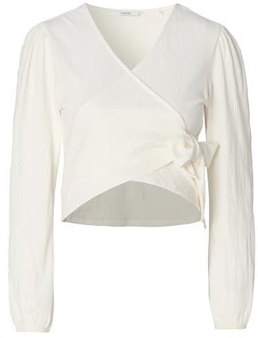 Noppies dam jahell nursing wrap top långärmad t-shirt, Vit - N148, XXL