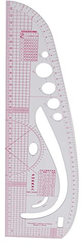 Schneiderlineal Armloch Kurvenlineal Schneidelineal Nählineal Körperkleidung 3245 Polymer Kunststoff Stofflineal Nähen Maßlineale