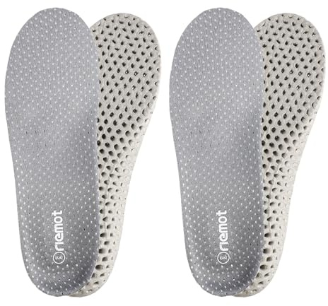 riemot 2 paia di solette sportive da uomo, traspiranti, ammortizzanti, ad asciugatura rapida, per corsa, acqua e scarpe da ginnastica, colore nero e grigio, taglia 36-46, grigio, 2 Pairs 6UK for women