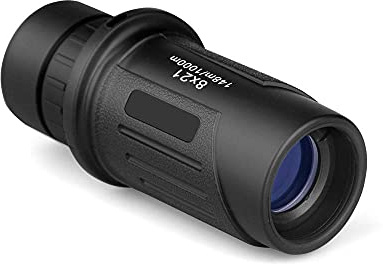 ZJHXPH 8x21 Monokular-Teleskop, tragbares wasserdichtes BAK4-Prisma mit FMC-Objektiv, Monokular-Teleskop mit Fernrohren für die Vogelbeobachtung, Reisen, Sternenbeobachtung, Con