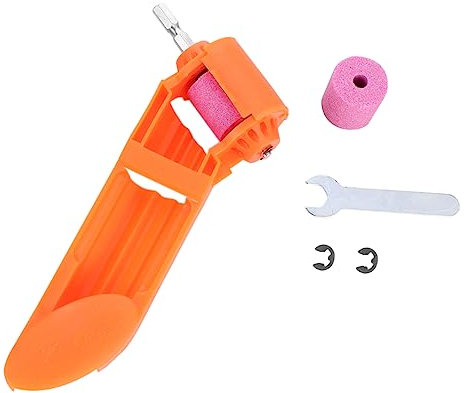 Uonlytech 2 Pack Drill Bit Sharpener Portable Drill Grinding Tool 2 Grinding Stones for Power Drill Bits