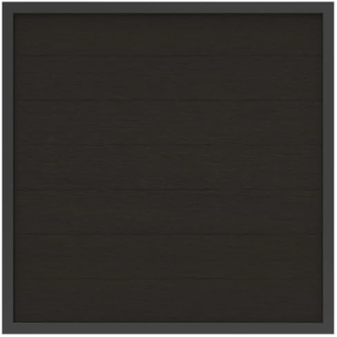 HORI Rahmenzaun WPC Sichtschutz Stecksystem Zaun Garten Gartenzaun Lamellenzaun Windschutz Zaunelemente - 180 x 180 cm - Anthrazit