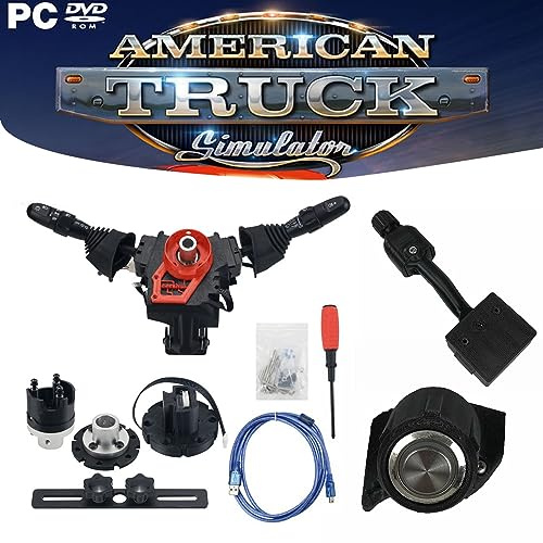 Benshuuk Simulator Lenkrad Blinker Wischer Schalter für Logitech G27/G29/G920/G923/Thrustmaster T300RS/TGT/TS-XW,Olny Wischer Schalter PC (For G27/G29/G920/G923)