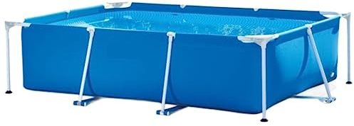 JYARZ Piscina Gonfiabile Piscina per Famiglie Grande Piscina con staffe Piscina Fuori Terra per Famiglie Gli Adulti Possono Nuotare Senza Copertura e Pavimento Festa Estiva sull'acqua