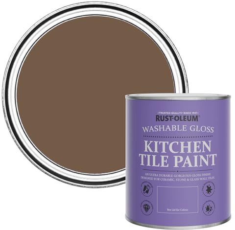 Rust-Oleum Water-Resistant Kitchen Tile Paint in Gloss Finish - Chester 750ml
