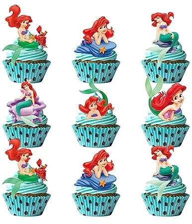 24PCS Cartoon Cake Toppers Cupcake Toppers Cake Decorations Birthday Party Supplies Decorations (Style 8)