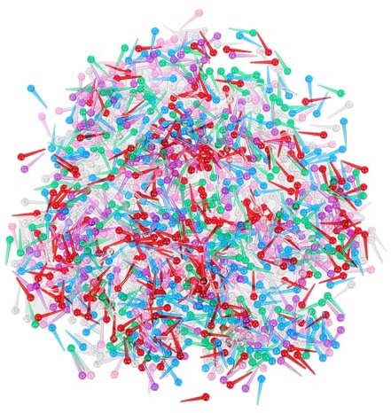 iplusmile 1 boîte Boîte de Punaises Colorées Plastique Transparent Épingles à Sequins Créatives et Pratiques pour Loisirs Créatifs Garçon Fille Décoration DIY Sécurisée