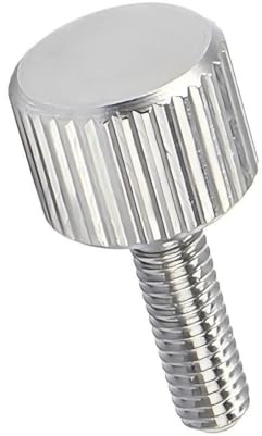 LAXALO 10 Stück Rändelschraube M2-M3 aus Edelstahl 304, einfache, flache Rändelschraube for elektrische Anwendungen(M2.5x8mm)