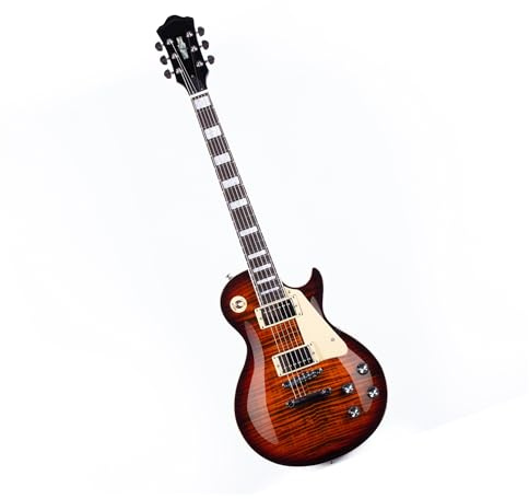 Elektrische Gitarre E Gitarre Ein Professionelles Instrument Das Für Anfänger Und Erwachsene Geeignet Ist Die Klassische Musik Spielen(Chocolate 2)