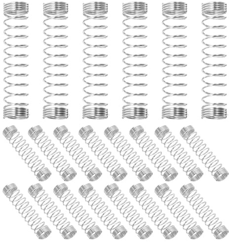 FUNOMOCYA Ressorts de Stylo à Bille en Acier Inoxydable 0,4 X 4,5 X 18 Mm Lot de 200 Pièces Ressorts de Compression pour Recharge de Stylo à Bille pour Remplacement et Réparation