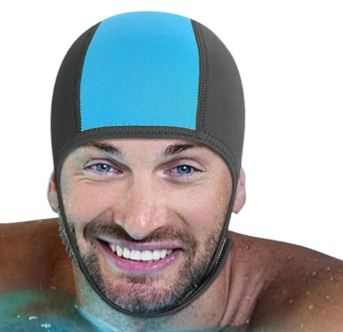 Gorros de baño para hombres, gorro de surf, gorro de neopreno de 2,5 mm