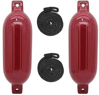 Extreme Max BoatTector 3006.7589 Aufblasbarer Kotflügel, 11,4 x 40,6 cm, Cranberry, 2er-Pack