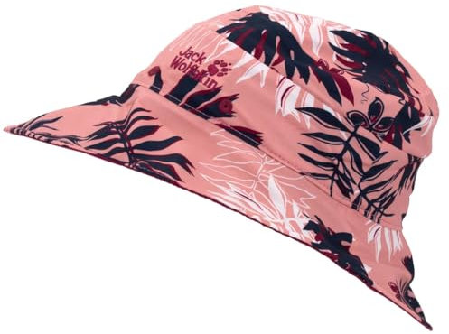 Jack Wolfskin Damen Victoria Leaf Chapeau Strickmütze, (Rose Quartz All Over), (Herstellergröße: Medium)