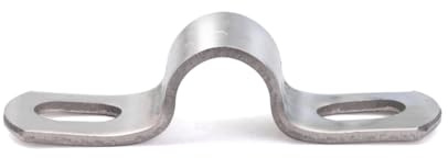 MgcTolBox Heavy Duty Metal U-Pipe Clamps,U Pipe Bracket with 2 Holes | Ø 3/8 / 10mm | 10 Pcs