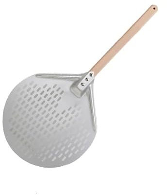 Pelle Pizza 1 Pcs Aluminum Pizza Shovel Peel Lifter Tools Non Slip Wooden Handle Cake Bread Paddle Pelle A Pizza (Color : 35cm Round 40cm H)