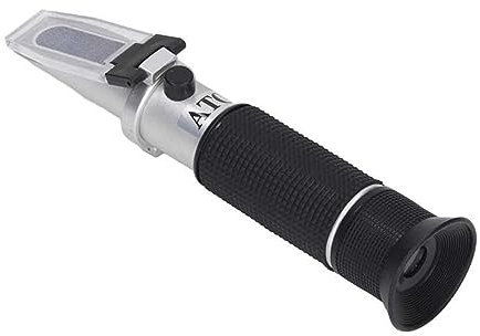 ARTGOS Tragbares Refraktometer Brix-Refraktometer 0-32% Brix-Messgerät Tester Refraktometer Tragbares Hand-ATC-Zuckerrefraktometer for Getränke Honig Brix für Zuckergehaltstest