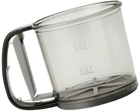 IMIKEYA Handheld Flour Sifter Semi-Automatic Baking Sieve with Handle Small Fine Mesh Flour Sieve for Home Cooking and Pastry Making